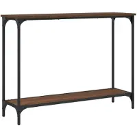 vidaXL Wandtafel 101x30,5x75 cm bewerkt hout bruin eikenkleur