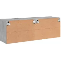 vidaXL Tv-meubels 2 st wandgemonteerd 60x30x41 cm betongrijs