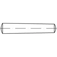 Toolcraft TO-5394072 Conische pen 7 mm Staal 50 stuk(s)