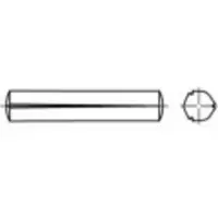 Toolcraft TO-5378748 Gekerfde conische pen 8 mm RVS A1 100 stuk(s)