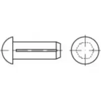 Toolcraft TO-5454672 Halfronde kerfnagel 3 mm 500 stuk(s)