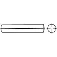 Toolcraft TO-5438367 Gekerfde conische pen 5 mm Staal 100 stuk(s)