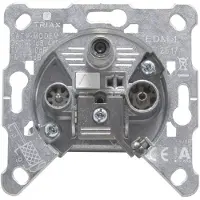 Triax EDM 1 Antennedoos Data, FM, TV Inbouw (in muur) Contactdoos