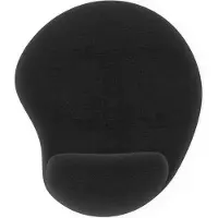 Inca BasicTeQ: IMPS-008 Ergonomische muismat met siliconen polssteun - Zwart muismat.