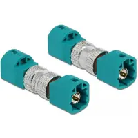 DeLOCK HSD Z adapter - HSD Z male naar HSD Z male - 100 Ohm - DC - 6 GHz