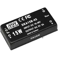 MEAN WELL SKA15B-12 DC/DC-converter 15 W Aantal uitgangen: 1 x Inhoud 1 stuk(s)