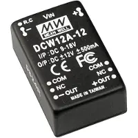 MEAN WELL DCW12B-05 DC/DC-converter 12 W Aantal uitgangen: 2 x Inhoud 1 stuk(s)