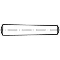 Toolcraft TO-6852408 Conische pen Staal 100 stuk(s)