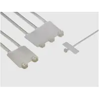 HELU 91108-500 TY 51M Kabelbinder 92 mm 2.4 mm Transparant Met schiftveld 500 stuk(s)