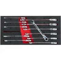 Vigor V5077 V5077 Ringratelsteeksleutel met scharnier
