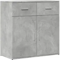 vidaXL Dressoir 79x38x80 cm bewerkt hout betongrijs