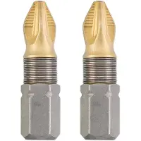 Kwb Schroefbit - Titaan - PZ1 - Pozidriv 1 - 25mm - 2 stuks