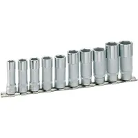 Hazet Dopsleutelset - zeskant 880LG/10H - 3/8 inch (10 mm) vierkant hol - Buiten-zeskant-tractieprofiel - 10-delig - 10 – 19