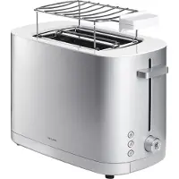 Zwilling Broodrooster met bun warmer - 2 korte sleuven Zilverkleurig