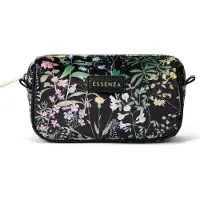 Essenza Megan Augustina tas - fluweelzacht - antraciet - 20 x 8 x 11 cm
