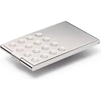 Durable Visitekaart etui Visitekaart doosje chroom (95 x 58 mm)