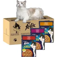 Purina Felix Sensations Smaken Van Het Platteland In Gelei 24x85g Natvoer Voor Katten