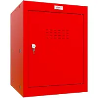 Phoenix Staal Garderobekast 1 Deur Sleutelslot 400 x 400 x 520 mm Rood