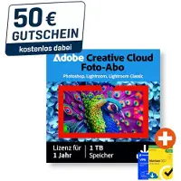 Adobe Creative Cloud-foto-abonnement | 1 jaar | 1TB | PC/Mac