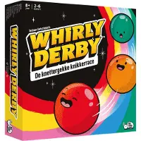 Asmodee Whirly Derby – Strategisch knikkerspel | Spannend familiespel voor tactiek & actie