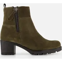 Gabor Enkellaarsjes groen Suede Maat 44