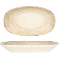 Bonna Serveerschaal patera porselein 15x8.5 cm set van 2