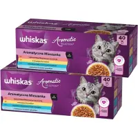 Whiskas Aromatische Sachets Mix Van Smaken Natvoer Voor Katten 85g 40 Eenheden