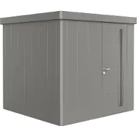 Biohort Berging Neo 4A 180x348 Kwartsgrijs Metallic