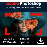 Adobe Photoshop | 1 jaar | 100GB cloudopslag