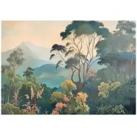 WALLARENA - Fotobehang - 250x175 cm - Jungle natuur wanddecoratie voor slaapkamer en salon van vliesbehang