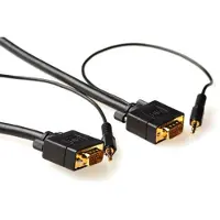 ACT AK4993 Ultra High Performance VGA + Audio Aansluitkabel male/male - 7 meter