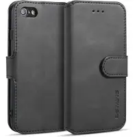 INF iPhone 7/8 mobiele case PU-leer Zwart