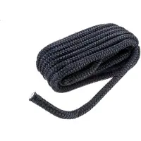 Seachoice Dubbel gevlochten nylon doklijn 1/2" x 25' 40381 Zwart