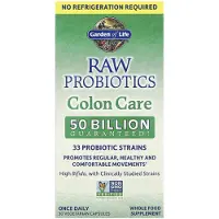 Garden of life , RAW Probiotica, Colon Care, 30 Vegetarische Capsules
