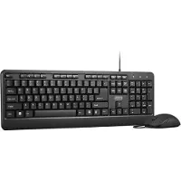 Lenovo 160, Volledige grootte (100%), Kabel, USB, Zwart, Inclusief muis