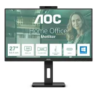 AOC Pro-line Q27P3QW - P3 Serie - LED-monitor - 68,6 cm (27") - 2560 x 1440 QHD @ 75 Hz - IPS - 350 cd/m² - 1000:1 - 4 ms - 2x HDMI, DisplayPort - Ingebouwde speakers - Zwart - B2B