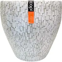 Capi Europe Bloempotten wit 39 cm set van 2 capi europe