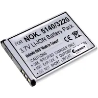 Connect 3000 BL-5B Camera-accu Vervangt originele accu BL-5B 3.7 V 650 mAh