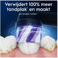 Oral-B 6x Opzetborstels iO Radiant White Zwart 4 stuks