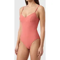 Calvin Klein Cut Out One Piece Dusty Cedar Maat: L | Badpakken Outlet | Dames | Blauw