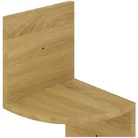 vidaXL Hoekwandschap 19x19x123 cm bewerkt hout sonoma eikenkleurig