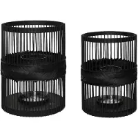 Hubsch Hexa lantaarn set van 2 stuks - 031505