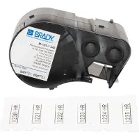 Brady M-125-1-342 tape krimpkous | zwart op wit | 6,00mm x 25,78mm