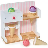 Mentari Winkeltje - Ijskiosk - 20X8,5X18,5Cm - Met 3 Bolletjes En 3 Hoorntjes - 3 Jaar