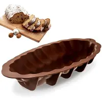 Orion Bruine siliconen challah-vorm SILLINIE 41 cm