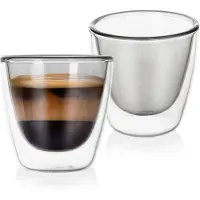 B2X Dubbelwandige thermoglazen voor espresso, 90 ml, 2 stuks.