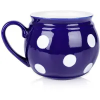 Orion Blauwe keramische mok met stippen, 850 ml