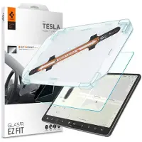 Spigen EZ Fit Tesla Model Y / 3 Glazen Screenprotector