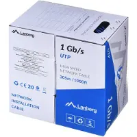 Lanberg Lan Cable Utp 1Gb/S 305M Solid Cca Blue