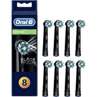Oral-B Set van 8 borstels voor Pro Cross Action tandenborstel Zwart